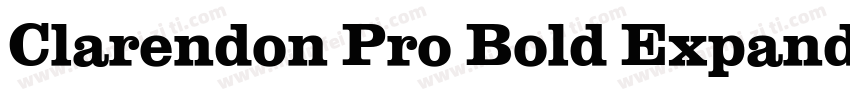 Clarendon Pro Bold Expanded字体转换